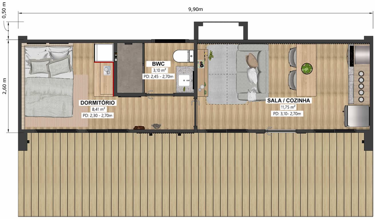 Planta da Casa Doppia