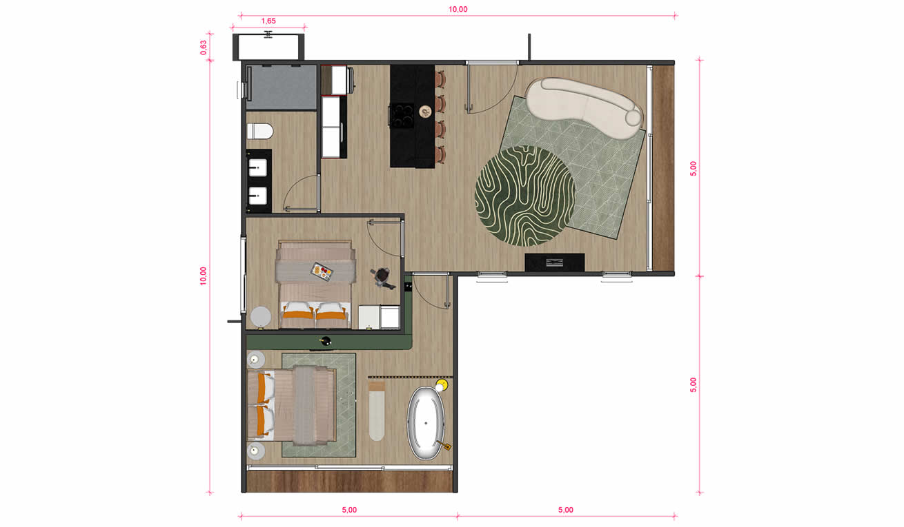 Planta da Casa Tramonto 2 Planta da Casa Tramonto 2