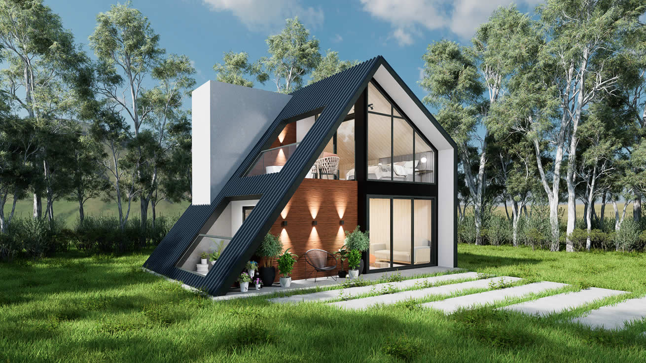 Imagem da Casa Vértice - Atualle Modular Imagem da Casa Vértice - Atualle Modular